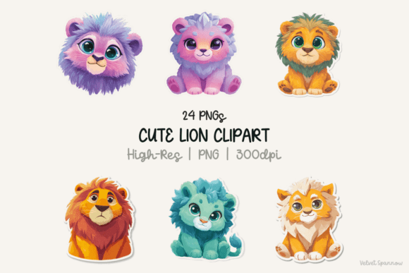 Download Cute Lion Clipart 24 Png - Premium Resources