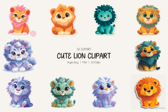 Download Cute Lion Clipart - Premium Resources